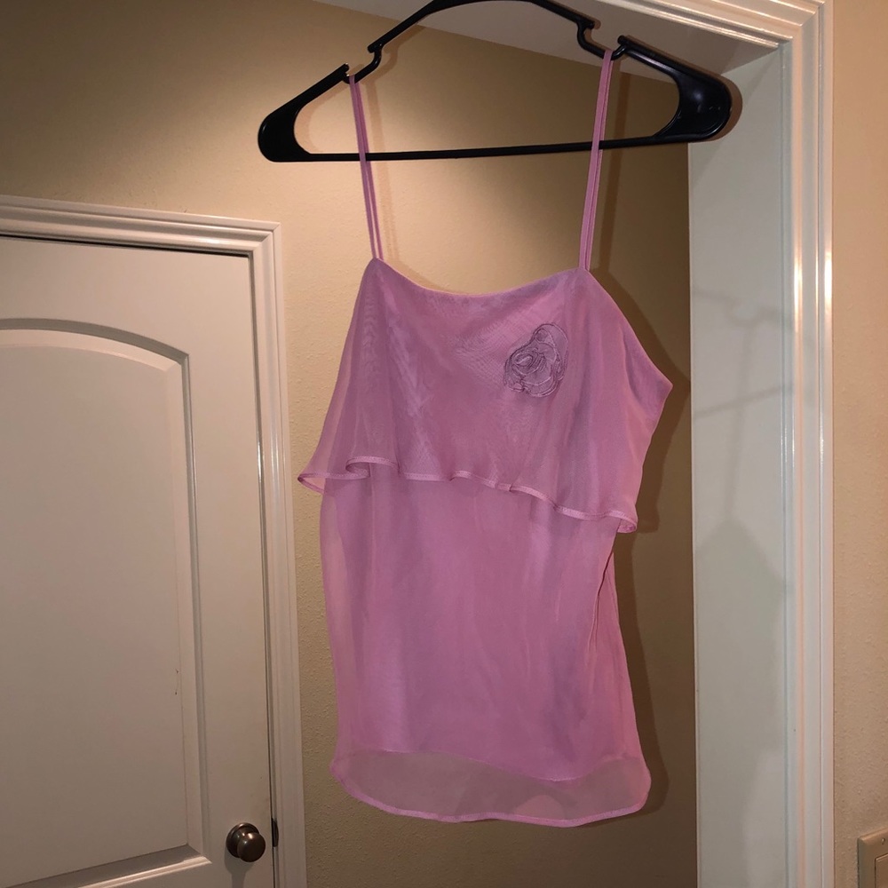 Pink layered tank